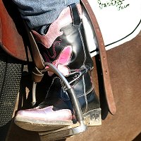 Aunt Elizabeth's niece Bree came dressed to ride! 