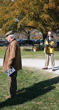 William W. Lockridge, DVM and Barry at the Fasig-Tipton sale.