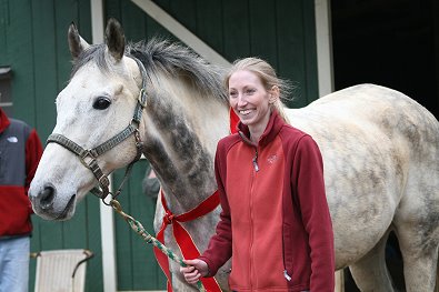 Barbo and his new mom Erica Chase. February 23, 2008