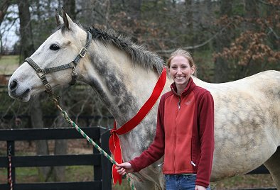 Barbo and his new mom Erica Chase. February 23, 2008