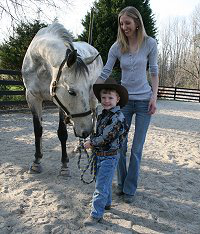 Barbo is a "family" horse.