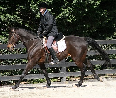 Bounced and visitor Susan Fore. - April 7, 2007