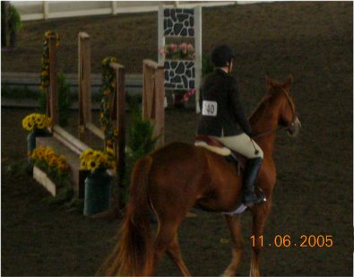 Our Boy Darcy and Jessica at the Olympic Horse Park in Conyers, GA. November 2005