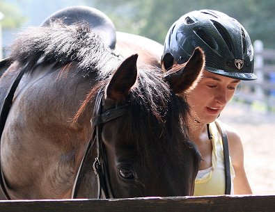 Horse for sale - Finder's Chance and friend Allison Moul. June 30, 2007