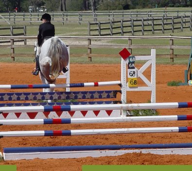 Grayboo and Amanda Cunefare at Ft. Rucker Horse Trials. March 2007