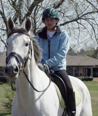 Grayboo and Amanda at their new farm. March 22, 2006