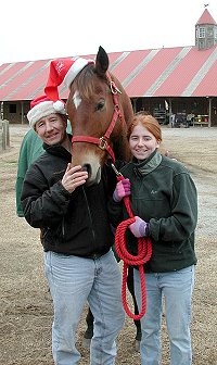 Ikon and Jeff in the holiday spirit