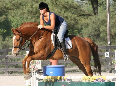 Halliea Milner jumps Boltoflighting aka "Lucky". May 21, 2007