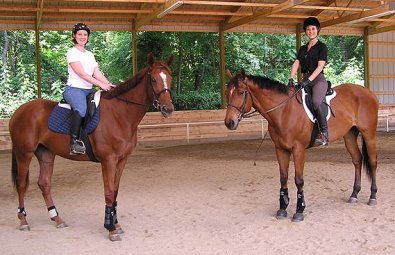 Steffie's Hope and Fame for a Day with moms Christy and Gloria. July 2005 