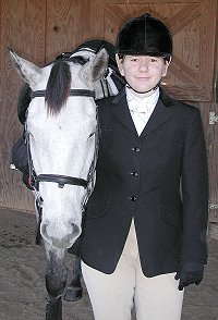 Former Bits & Bytes Farm horse for sale Got Um Smoke Um and mom Amy are ready for their first fox hunt.