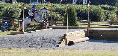 Got Um Smoke Um and Amy Macintire went double clear in X-country over a challanging course. 