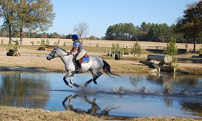 OTTB - Got Um Smoke Um does the water jump at Pine Top. November 26, 2006