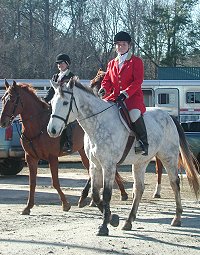 Smokey and Amy enjoy foxhunting and eventing. December 2005