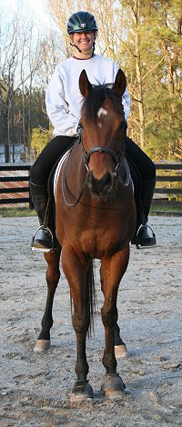 Tucks St. Aly with visitor Leslie Olsen. February 28, 2008