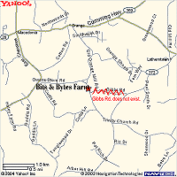 Close up map.