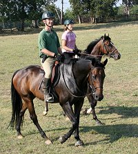 Barry and Era of Chanago ride with Nancy and Dream Pusher.