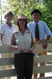 Dr. Susan Llewallyan Goodman, Bob Walker and his daughter Bernie.