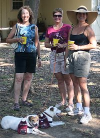 Nancy made some new friends both human and canine.