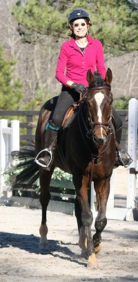 OTTB - Aly's Alpha Boy and "Friend of Bits & Bytes Farm" Andi Krakovsky . February 9, 2008 