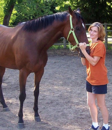 Amanda Sharritt and her new OTTB - Fuhrluck