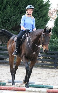 K O River Crossing learning to walk over poles on the ground during our Sunday afternoon training session. 