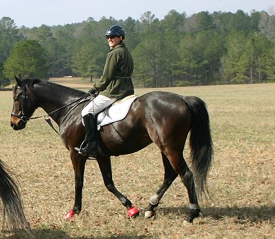 Stevie Loverboy and Missy Miller attend their first hunter pace. March 1, 2008