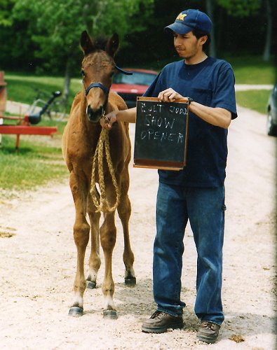 Show Master's baby photo.