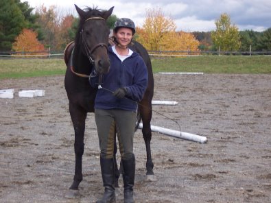 OTTB - Shelby's Hill with his mom Sarah Farnham.