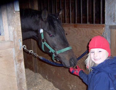 Picture of my daughter, Elizabeth 5 and Ping 