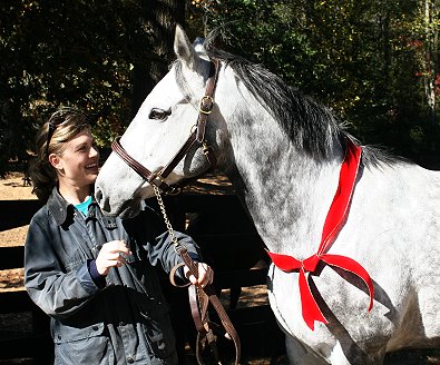 "Blue" and his mom Stephanie Bone.