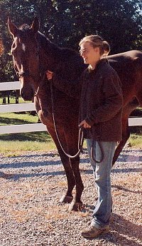 Taken Chances and his new mom Lea Mueller. November 2007