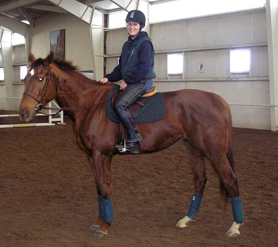 Exracer - Alley Flash and his new mom. February 2007.