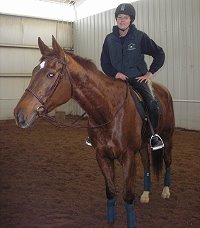 Alley Flash and his new mom. February 2007. 