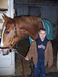 Hoolywood Vic and Dillion at the track. December 2006