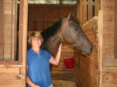 Former Thoroughbred race horse - Mister Goyo and Darlene Wilson