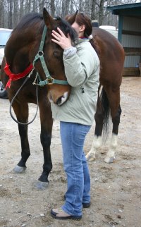 Pearl D`Azur and his new mom, Nicole Tatusko of Calhoun, GA