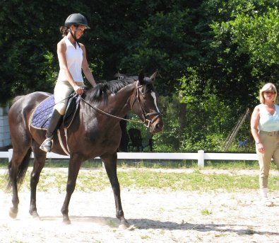 Roman Ripples and her mom attended a dressage clinic with Pam Schwartz. 