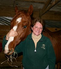 Elizabeth feeding "Skinny" - December 4, 2005