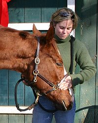 "Skinny" goes home with his new mom Jessica Hughes! December 12, 2005