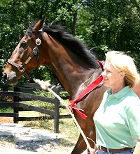 Trail meets his new mom Sally Reid.