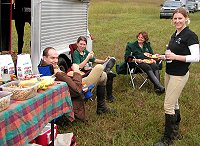 Nobody leaves hungry from Bits & Bytes Farm tailgate buffet.