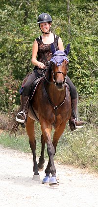 Tammy Gullet and Knight Villain enjoyed the day of trail riding.