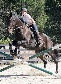 Brewster and Allison enjoyed learning to jump at the Imatiz Anees clinic - October 7, 2006