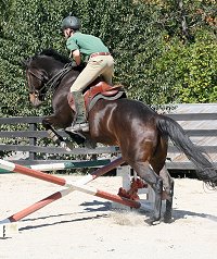 Era of Chanago and Barry Zuber at the Imitaz Anees Jumping Clinic at Bits & Bytes Farm. October 7, 2006