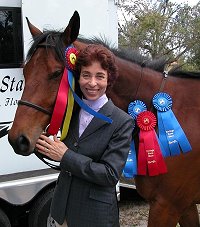 Austin's Wolf and his mom Laurie Flebotte of Davie, Florida at their first show.