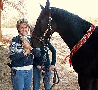 Charlie at home with hisd grandmom Lana Hendrickson of Sharpsburg, Georgia.