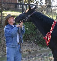 Charlie and grandpa Donnie.
