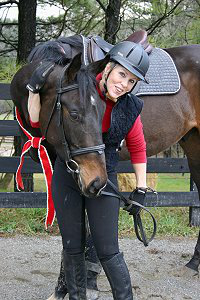 Cloned Colony and his new mom Sally Thomas.