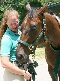 Fort Mason and mom Lise Matte.