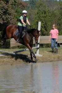 French Made aka Fred E. learning to jump into water. October 2005